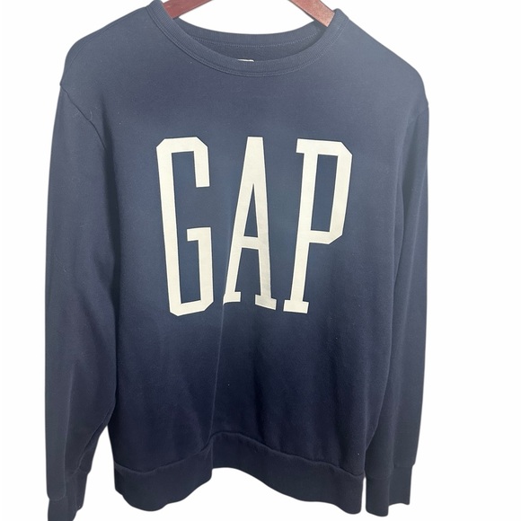 GAP Tops - GAP Women’s M Dark Blue Crewneck with Spell out Logo